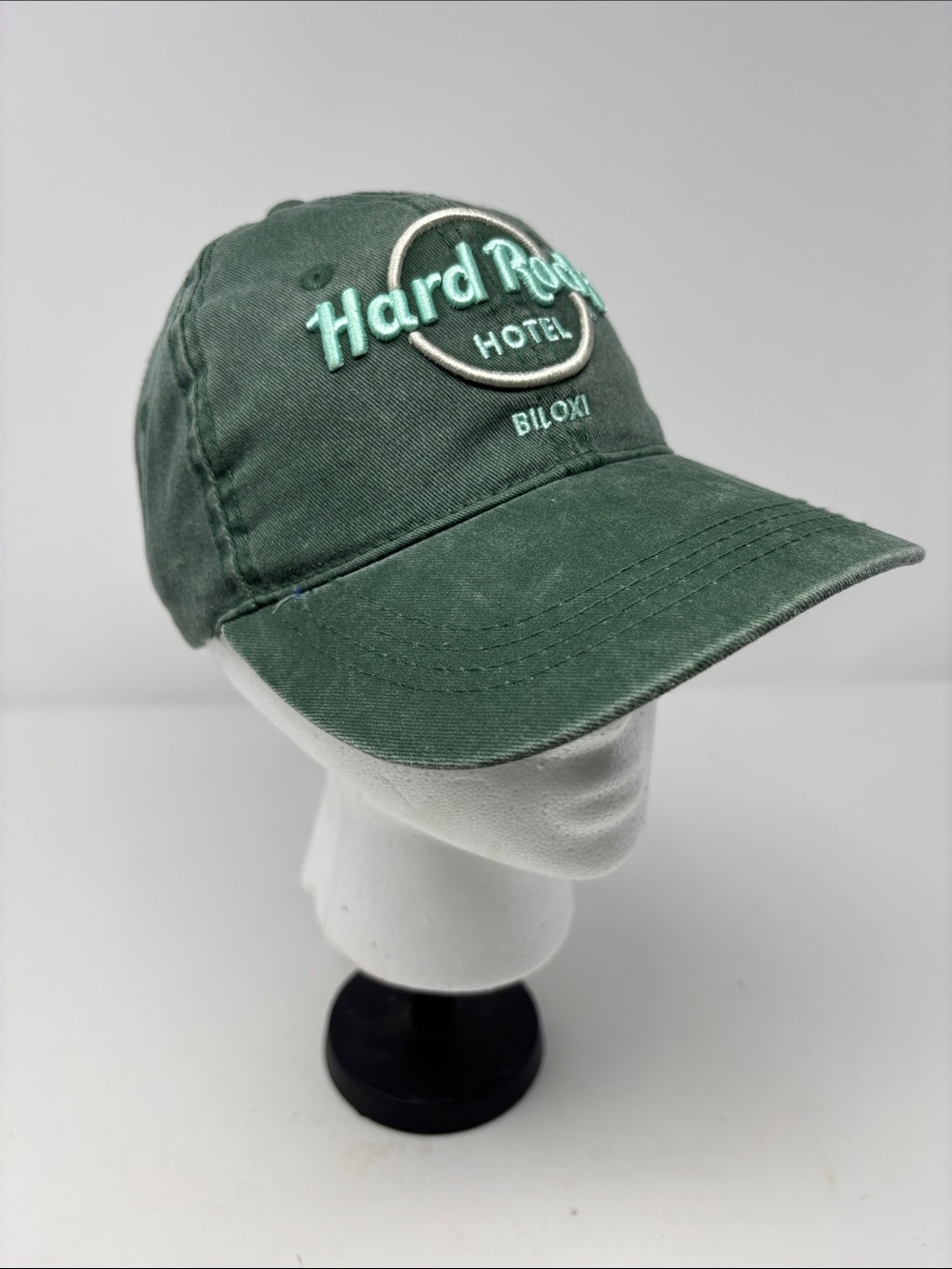 Hard Rock Cafe Biloxi Forest Green Logo Cap hat